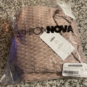 Light brown workout set scrunch bomb large